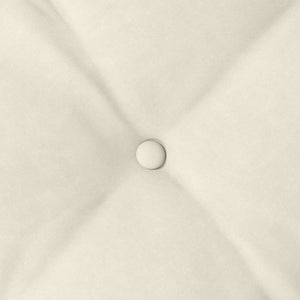 Cuscino per Schiena Crema 100 x 50 cm Tessuto in Cords 42014770