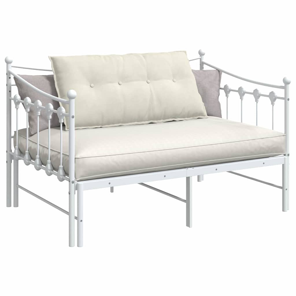 Cuscino per Schiena Crema 100 x 50 cm Tessuto in Cords 42014770