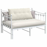 Cuscino per Schiena Crema 100 x 50 cm Tessuto in Cords 42014770