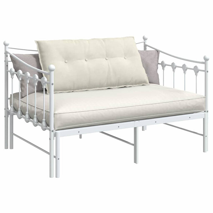 Cuscino per Schiena Crema 100 x 50 cm Tessuto in Cords 42014770