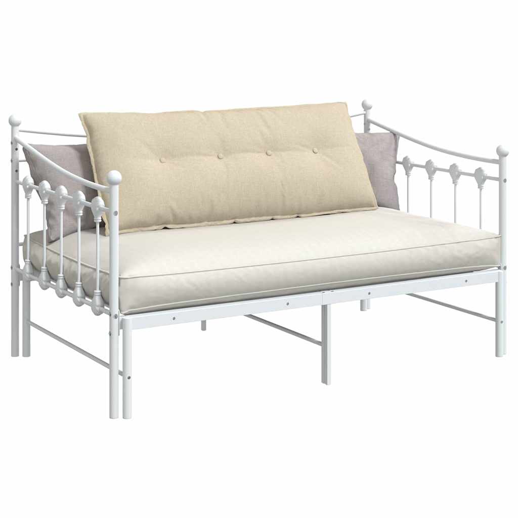 Cuscino per Schiena Crema 120 x 19 x 50 cm Tessuto 42014794