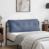 Cuscino per Schiena Blu 120 x 50 cm Tessuto in Cords 42014825