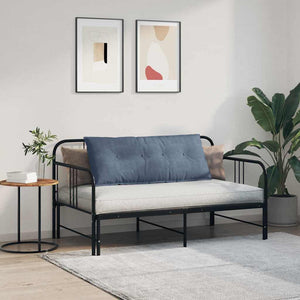 Cuscino per Schiena Blu 120 x 50 cm Tessuto in Cords 42014825