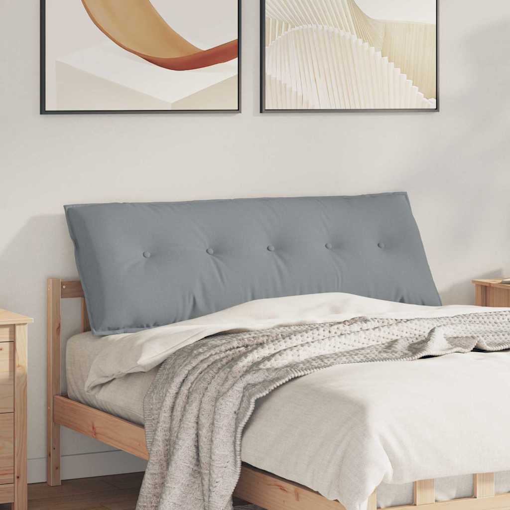 Cuscino per Schiena Grigio chiaro 140 x 19 x 50 cm Tessuto 42014830