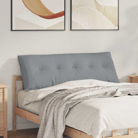 Cuscino per Schiena Grigio chiaro 140 x 19 x 50 cm Tessuto 42014830