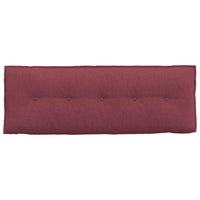 Cuscino per Schiena Rosso Vino 140 x 19 x 50 cm Tessuto 42014833
