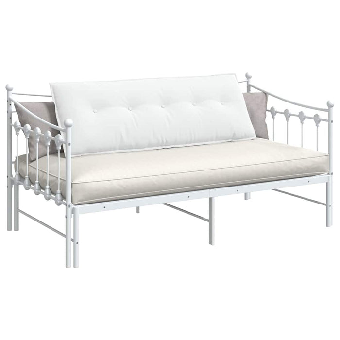 Cuscino per Schiena Bianco 140 x 19 x 50 cm Tessuto 42014841