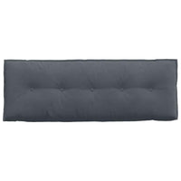 Cuscino per Schiena Grigio scuro 140 x 50 cm Tessuto in Cords 42014848