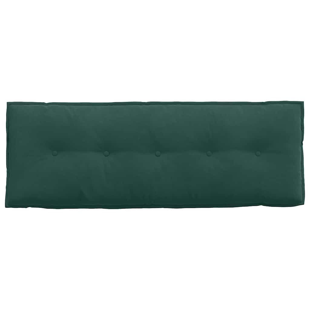Cuscino per Schiena Verde Scuro 140 x 50 cm Tessuto in Cords 42014849