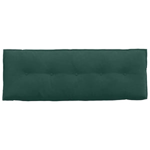 Cuscino per Schiena Verde Scuro 140 x 50 cm Tessuto in Cords 42014849