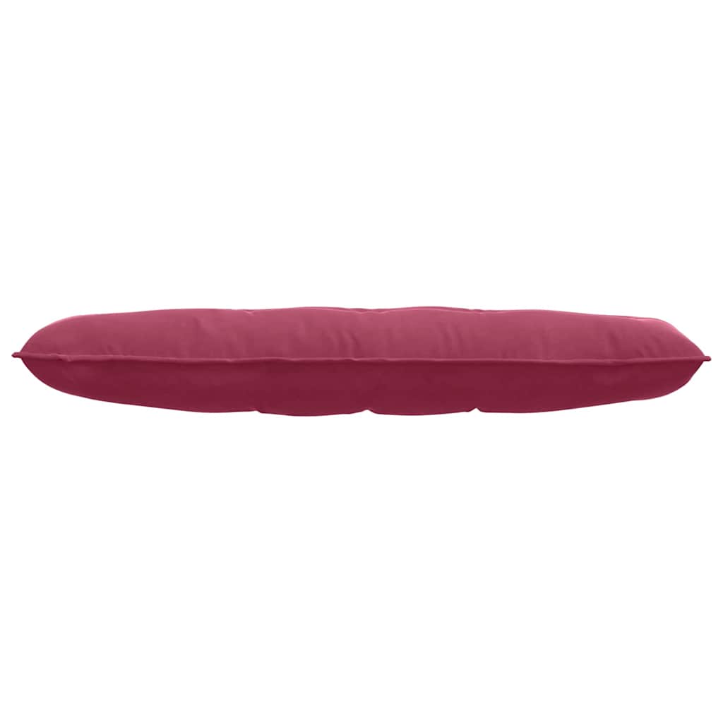 Cuscino per Schiena Rosso Vino 140 x 50 cm Tessuto in Cords 42014852