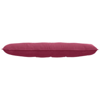 Cuscino per Schiena Rosso Vino 140 x 50 cm Tessuto in Cords 42014852
