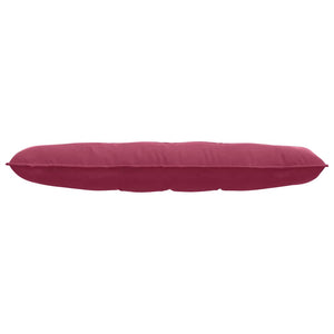 Cuscino per Schiena Rosso Vino 140 x 50 cm Tessuto in Cords 42014852