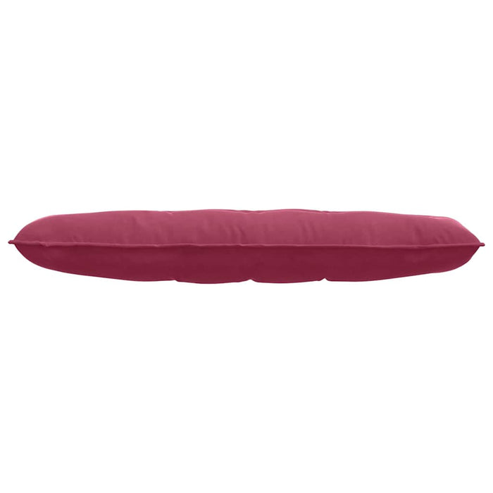 Cuscino per Schiena Rosso Vino 140 x 50 cm Tessuto in Cords 42014852