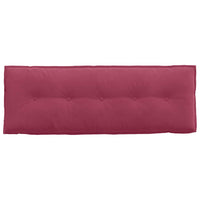 Cuscino per Schiena Rosso Vino 140 x 50 cm Tessuto in Cords 42014852