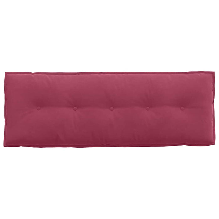 Cuscino per Schiena Rosso Vino 140 x 50 cm Tessuto in Cords 42014852