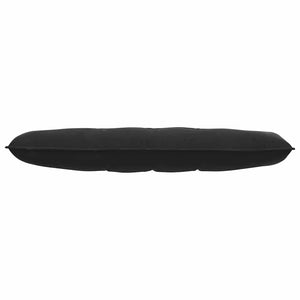 Cuscino per Schiena Nero 140 x 50 cm Tessuto in Cords 42014853