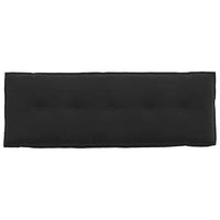 Cuscino per Schiena Nero 140 x 50 cm Tessuto in Cords 42014853