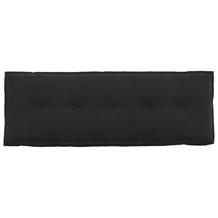 Cuscino per Schiena Nero 140 x 50 cm Tessuto in Cords 42014853