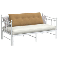 Cuscino per Schiena Marrone 140 x 50 cm Tessuto in Cords 42014855