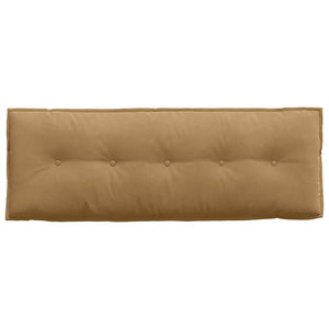 Cuscino per Schiena Marrone 140 x 50 cm Tessuto in Cords 42014855