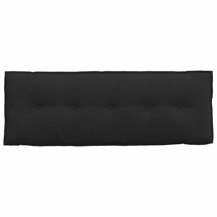 Cuscino per Schiena Nero 140 x 50 cm Tessuto in Microfibra 42014862