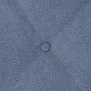 Cuscino per Schiena Blu 140 x 50 cm Tessuto in Cords 42014868