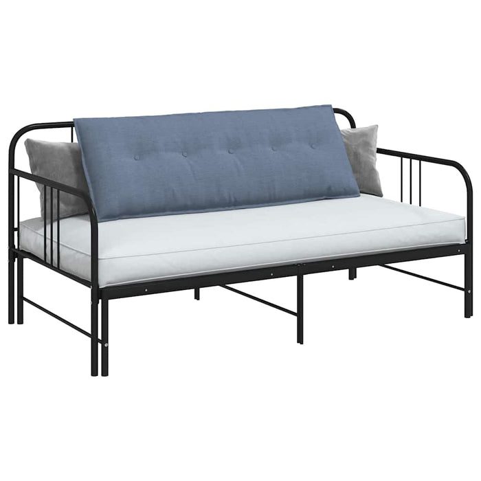 Cuscino per Schiena Blu 140 x 50 cm Tessuto in Cords 42014868