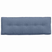 Cuscino per Schiena Blu 140 x 50 cm Tessuto in Cords 42014868