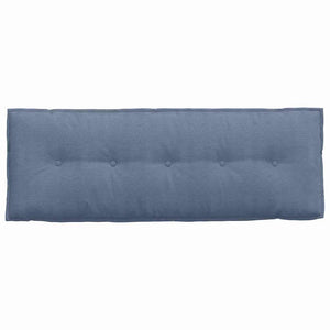 Cuscino per Schiena Blu 140 x 50 cm Tessuto in Cords 42014868