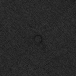 Cuscino per Schiena Nero 160 x 19 x 50 cm Tessuto 42014875