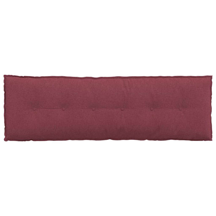 Cuscino per Schiena Rosso Vino 160 x 19 x 50 cm Tessuto 42014876