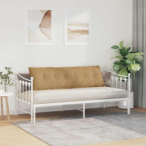 Cuscino per Schiena Marrone 160 x 50 cm Tessuto in Cords 42014898