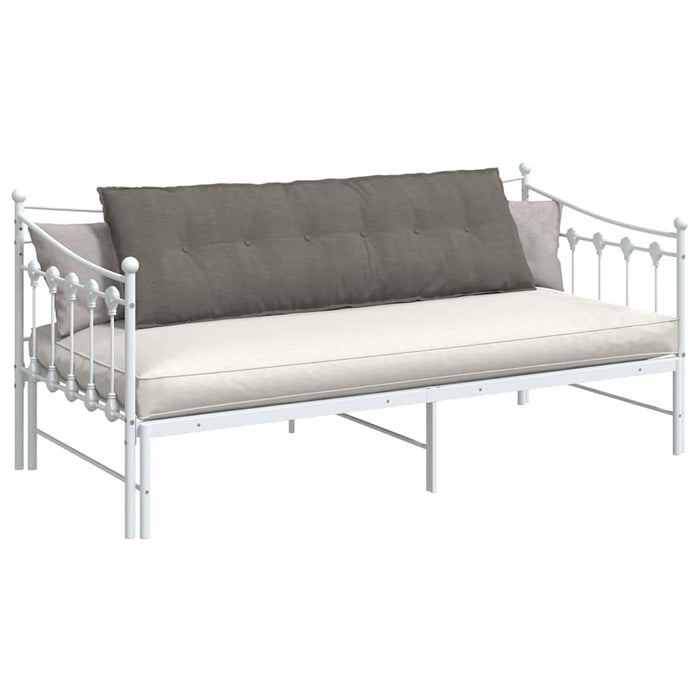 Cuscino per Schiena Grigio chiaro 160 x 50 cm Tessuto in Cords 42014908