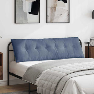 Cuscino per Schiena Blu 160 x 50 cm Tessuto in Cords 42014911