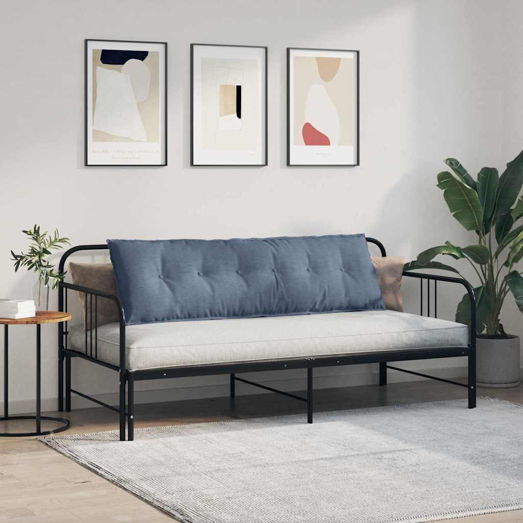 Cuscino per Schiena Blu 160 x 50 cm Tessuto in Cords 42014911