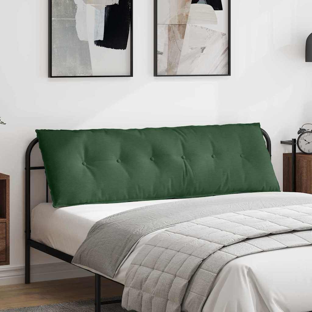 Cuscino per Schiena Verde Giungla 160 x 50 cm Tessuto in Cords 42014913