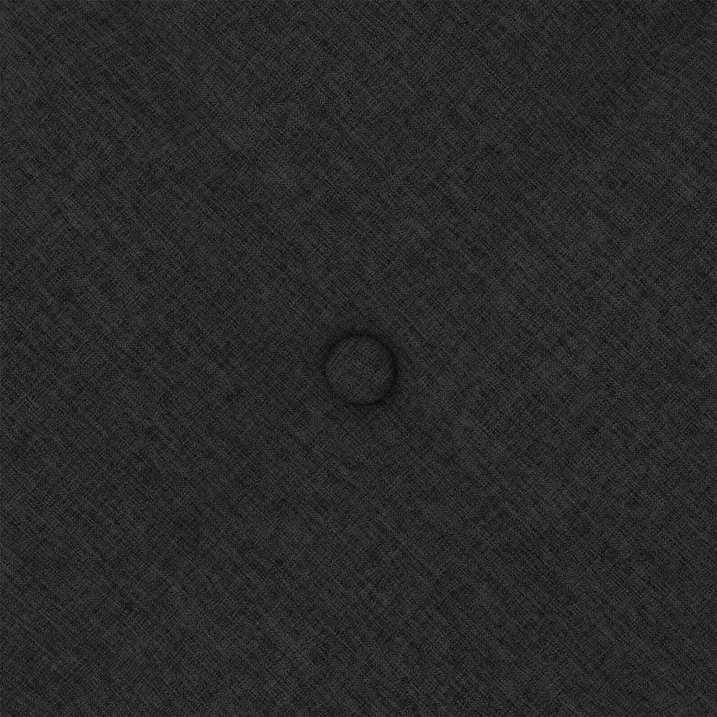 Cuscino per Schiena Nero 180 x 19 x 50 cm Tessuto 42014918