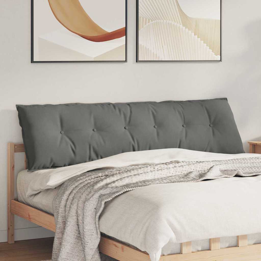 Cuscino per Schiena Grigio scuro 180 x 50 cm 42014947
