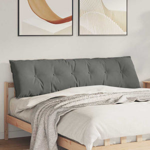 Cuscino per Schiena Grigio scuro 180 x 50 cm 42014947