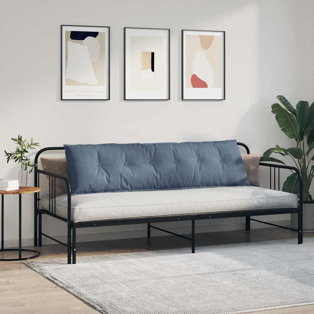 Cuscino per Schiena Blu 180 x 50 cm Tessuto in Cords 42014954