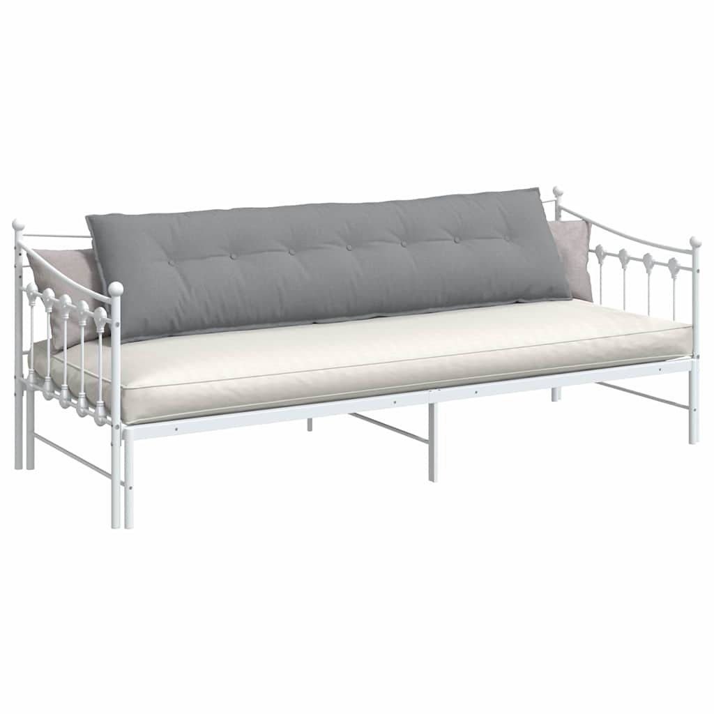 Cuscino per Schiena Grigio chiaro 200 x 19 x 50 cm Tessuto 42014959