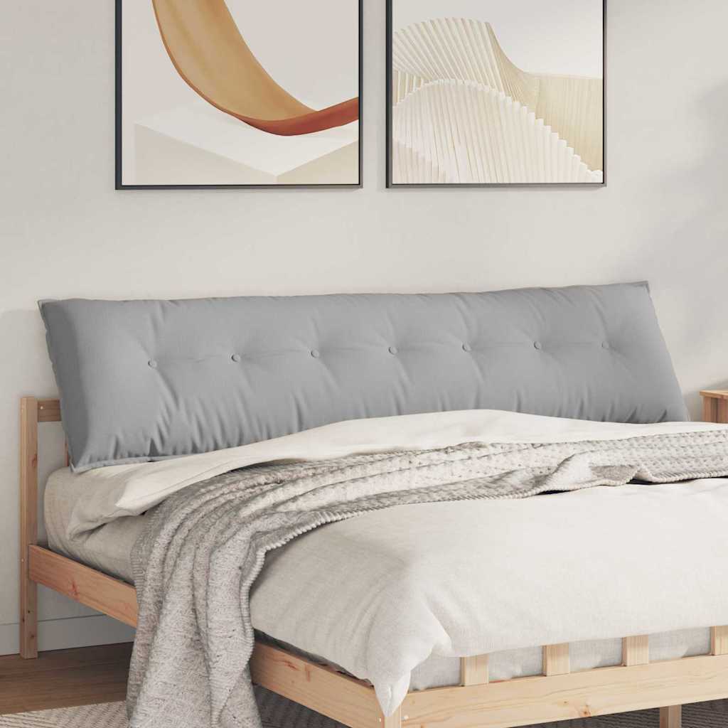 Cuscino per Schiena Grigio Nuvola 200 x 19 x 50 cm Tessuto 42014972