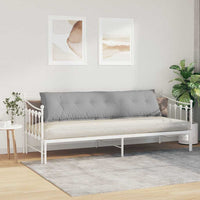 Cuscino per Schiena Grigio Nuvola 200 x 19 x 50 cm Tessuto 42014972