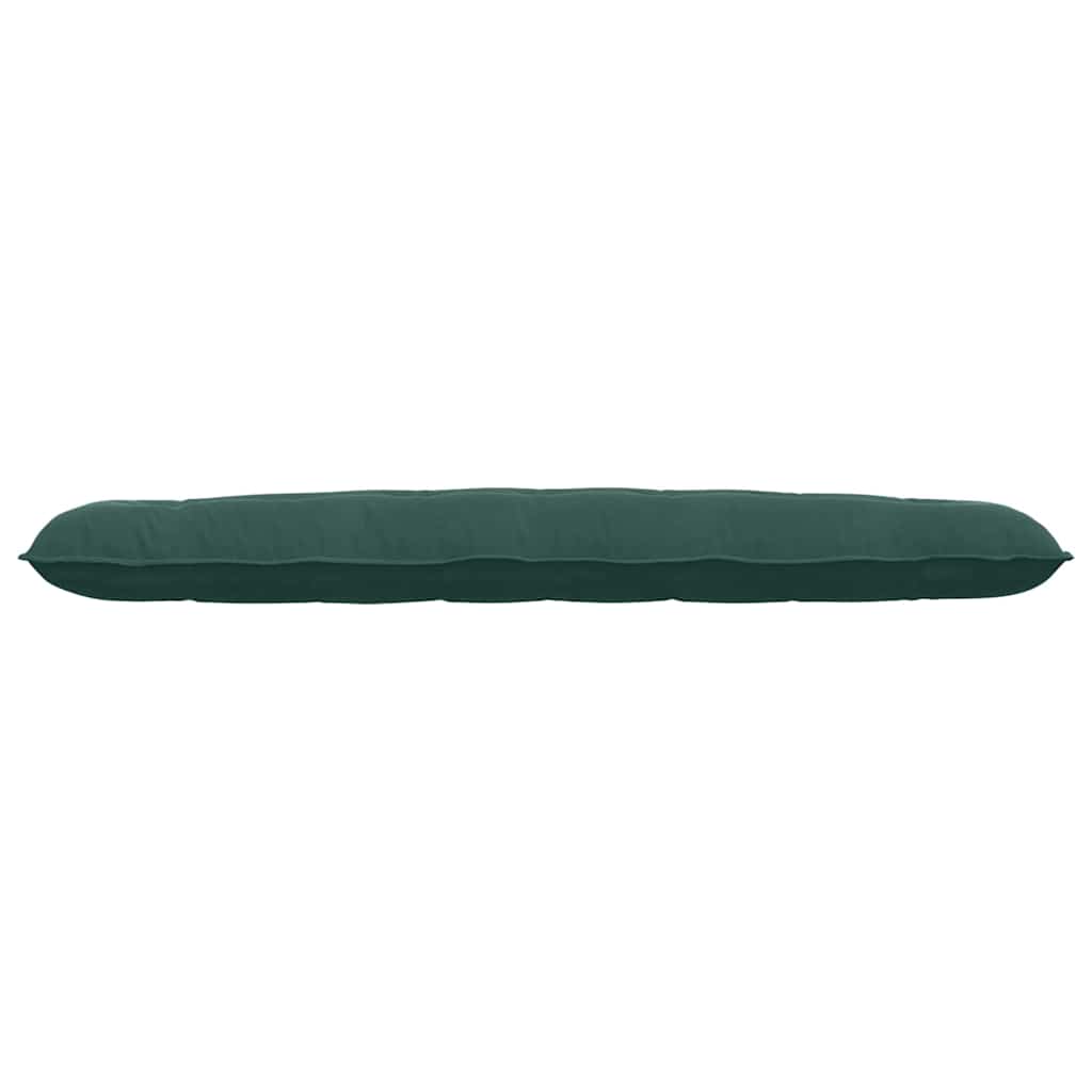 Cuscino per Schiena Verde Scuro 200 x 50 cm Tessuto in Cords 42014978