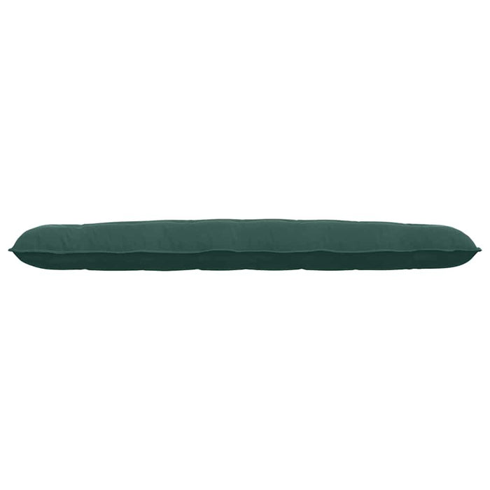 Cuscino per Schiena Verde Scuro 200 x 50 cm Tessuto in Cords 42014978