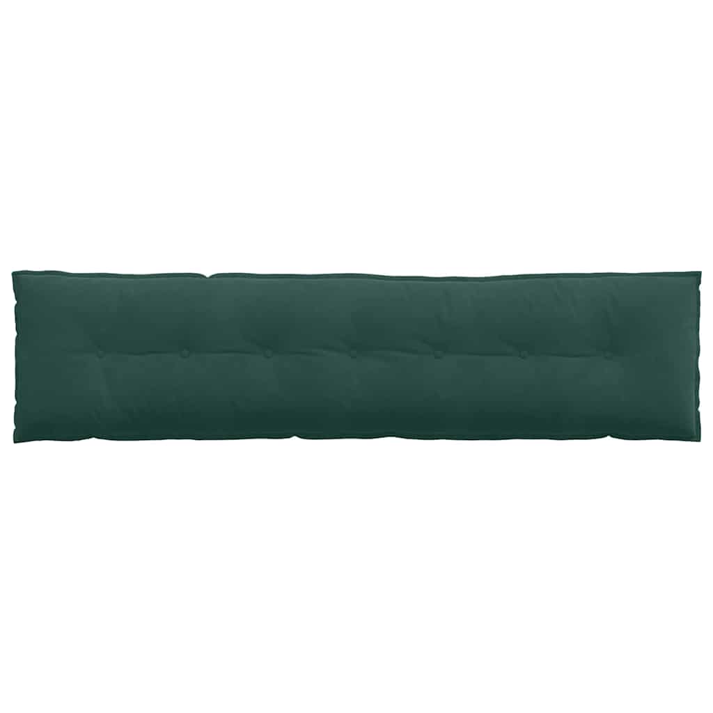 Cuscino per Schiena Verde Scuro 200 x 50 cm Tessuto in Cords 42014978