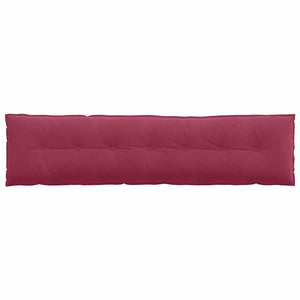 Cuscino per Schiena Rosso Vino 200 x 50 cm Tessuto in Cords 42014981