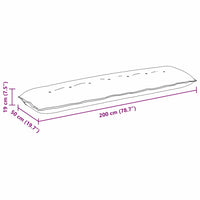 Cuscino per Schiena Talpa 200 x 50 cm Tessuto in Microfibra 42014988