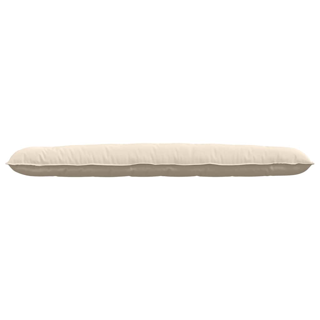 Cuscino per Schiena Beige 200 x 50 cm Tessuto in Microfibra 42014993
